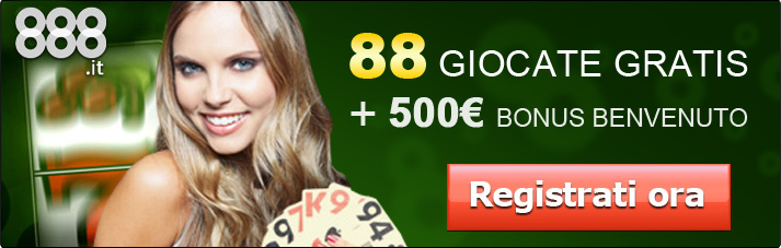 888 casino trova bonus di benvenuto