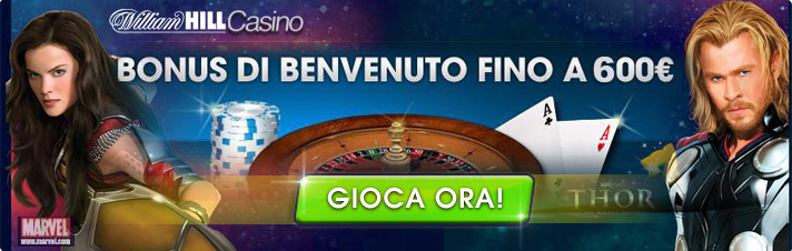 Clicca qui per i migliori bonus casino di William Hill