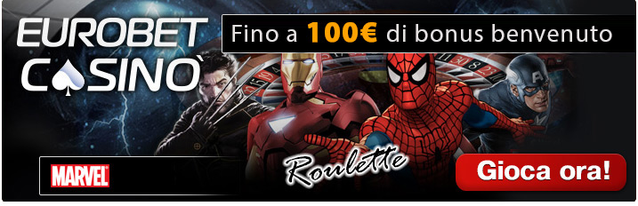 70€ di welcome bonus su Eurobet casino